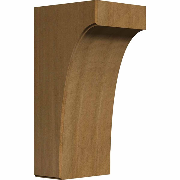 Ekena Millwork 5 1/4"W x 6"D x 12"H Clarksville Bracket, Mahogany BKTW05X06X12CVGM - main